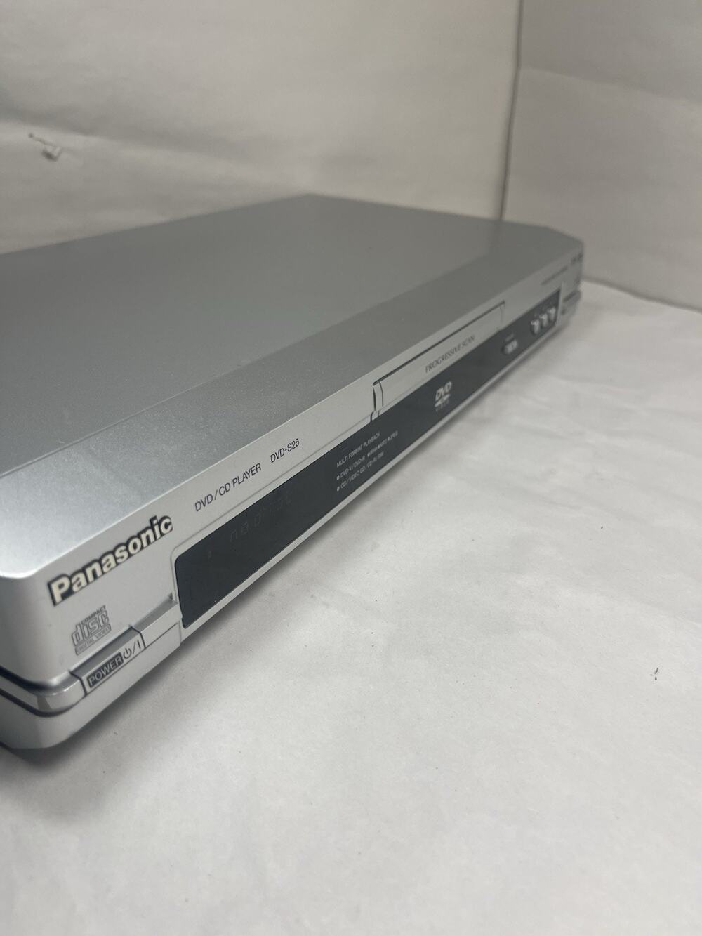 Panasonic DVD-S25 DVD/CD Player Tested Works w/ Remote Cables